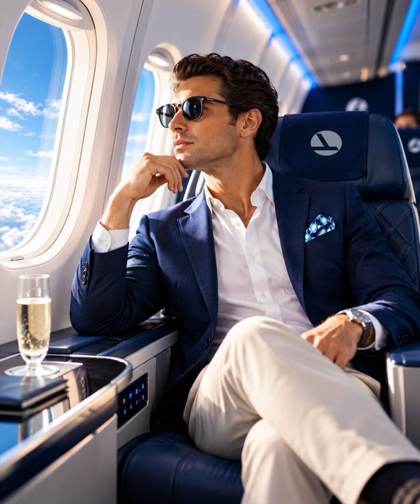 Eastern business-class passenger