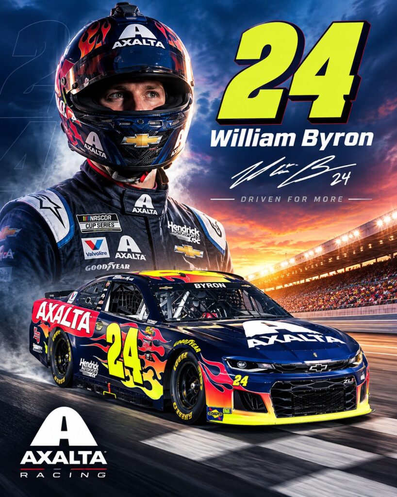 William Byron #24 Axalta Racing poster