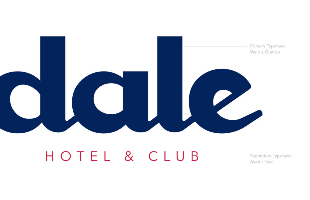 The Dale Hotel brand close-up