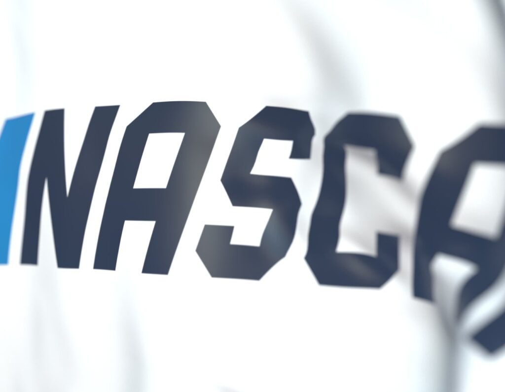 NASCAR lettering close-up — view the NASCAR / Axalta case study
